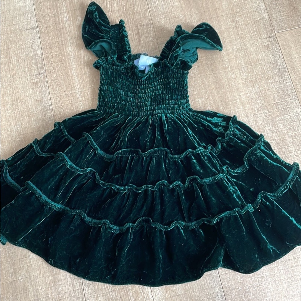 Hill House Tiny Ellie Green Velvet